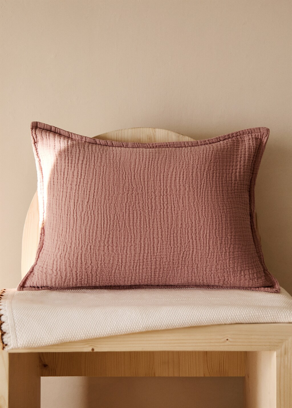 Gauze children's cushion cover 30x40 cm - Blue