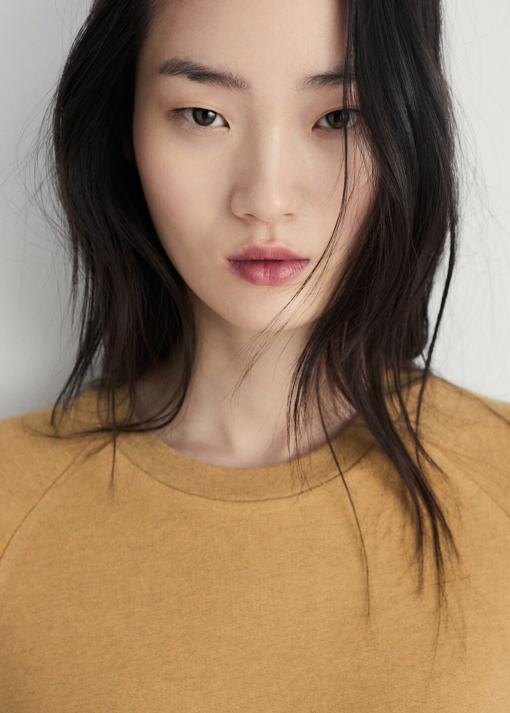 Heather fleece cotton nightgown - Plum