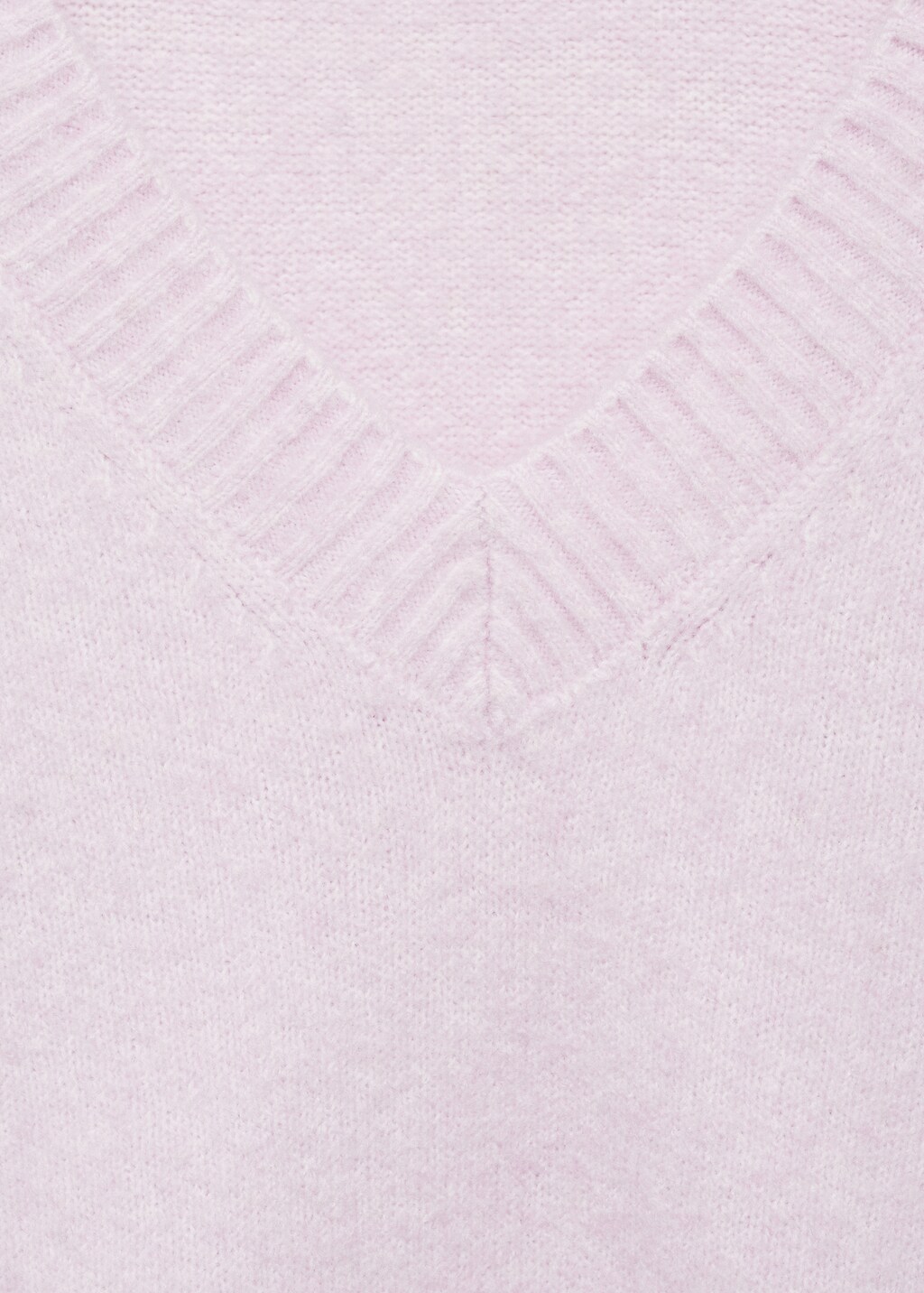 V-neck knit sweater - Pastel Green