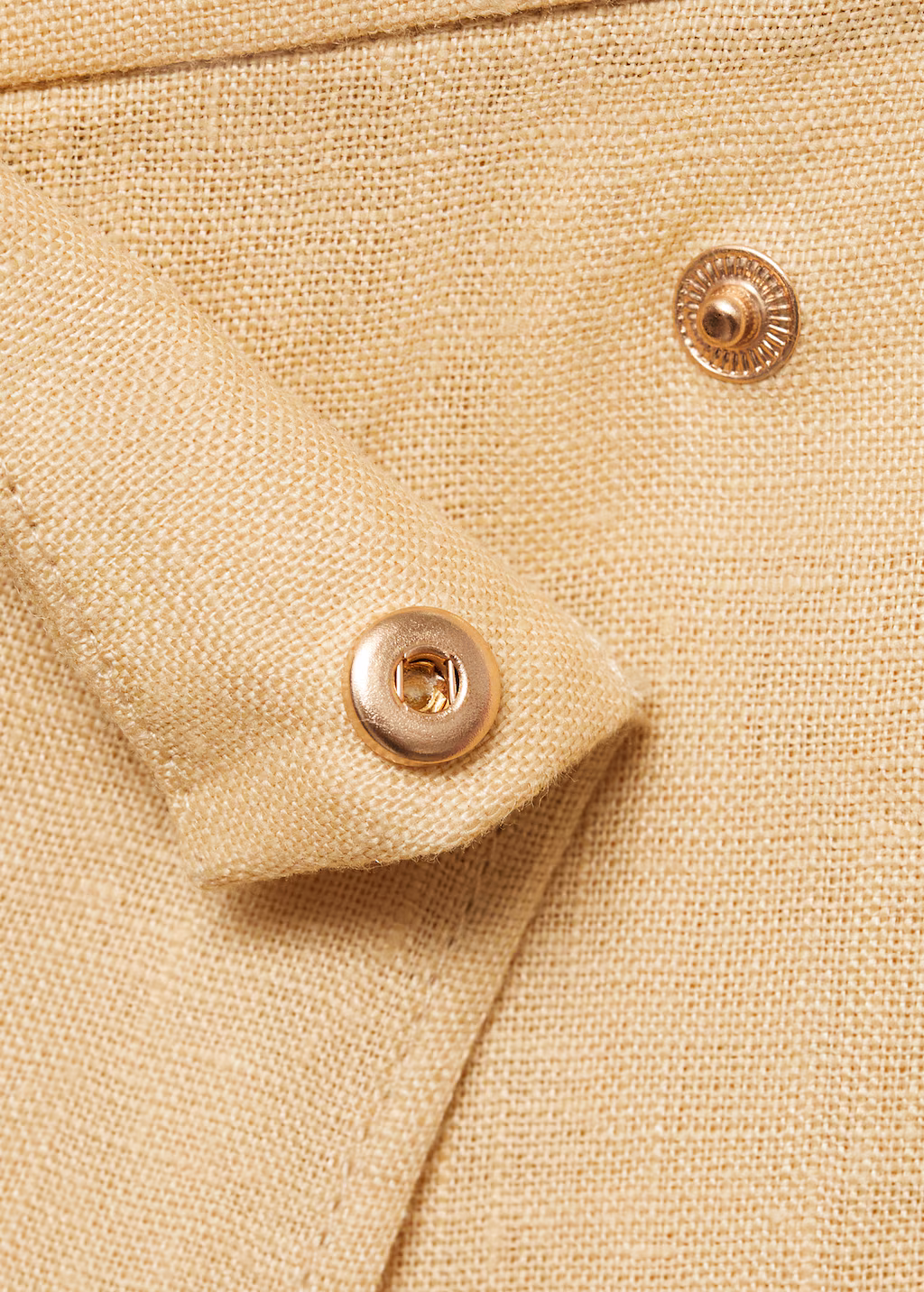 Linen crossover trousers - Sand