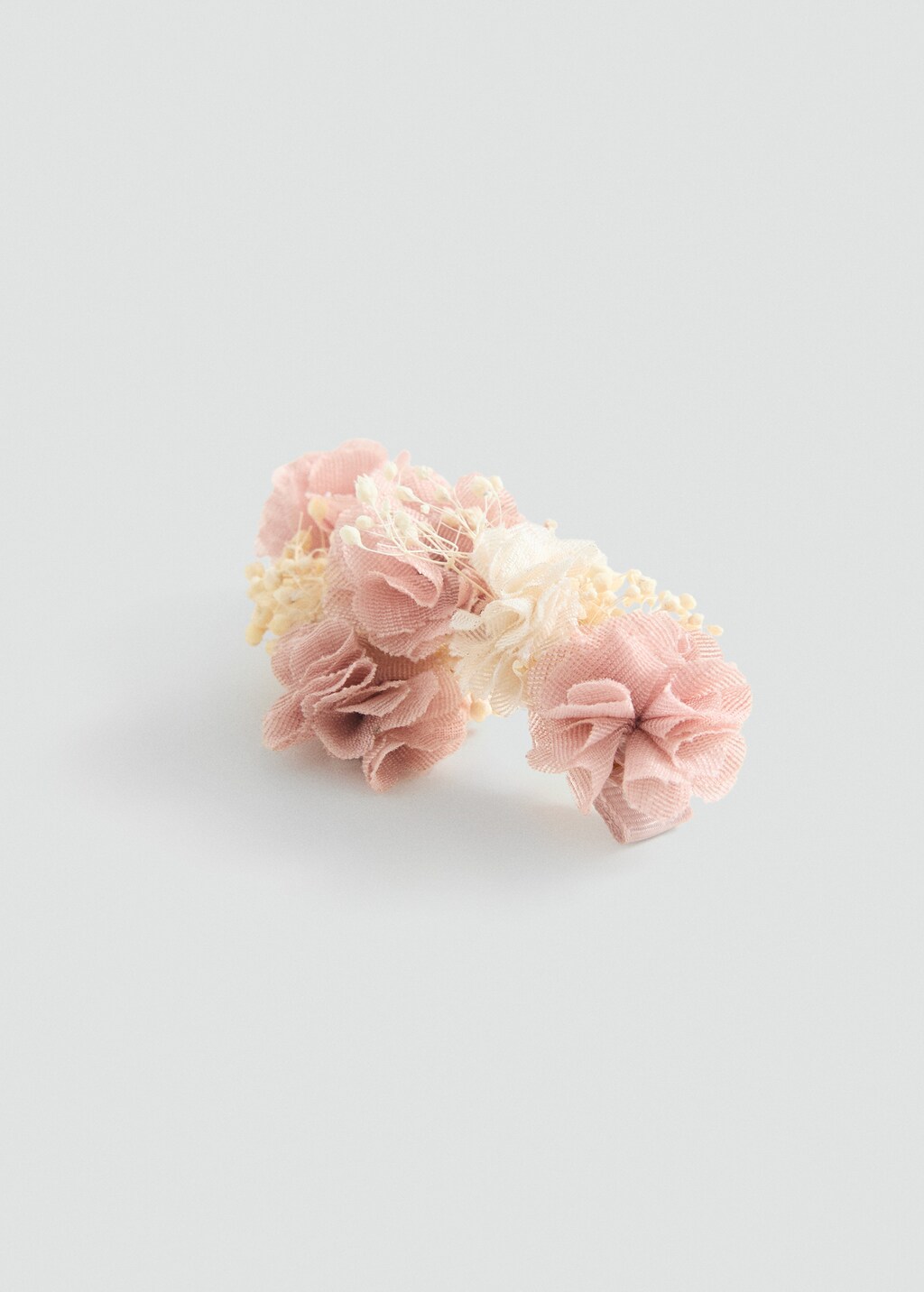 Pack of 2 floral hair clips - Pale Pink