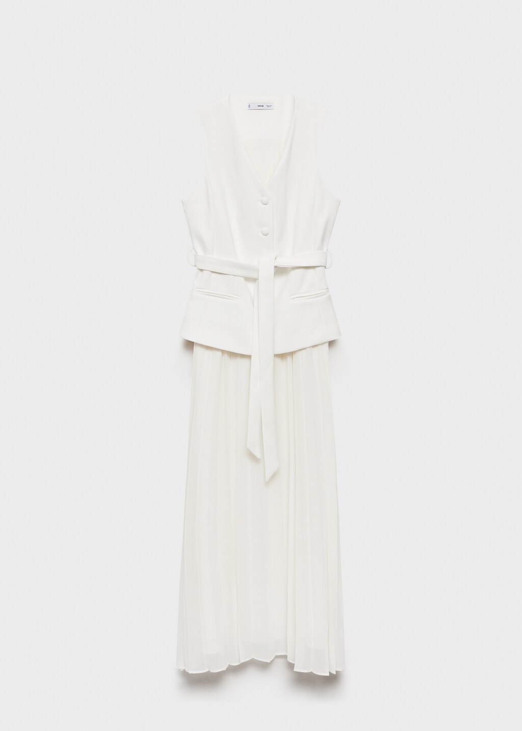 Combined waistcoat dress - Black