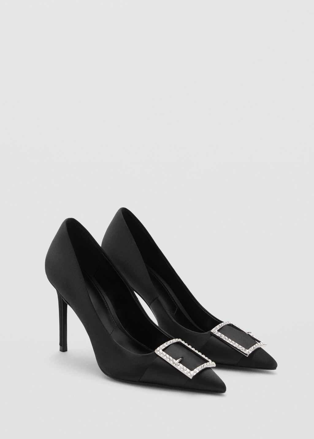 Heeled shoes with buckle - Black