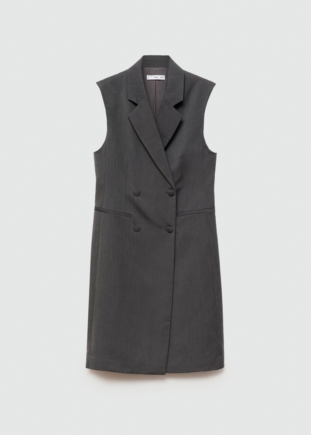 Long buttoned waistcoat - Sand