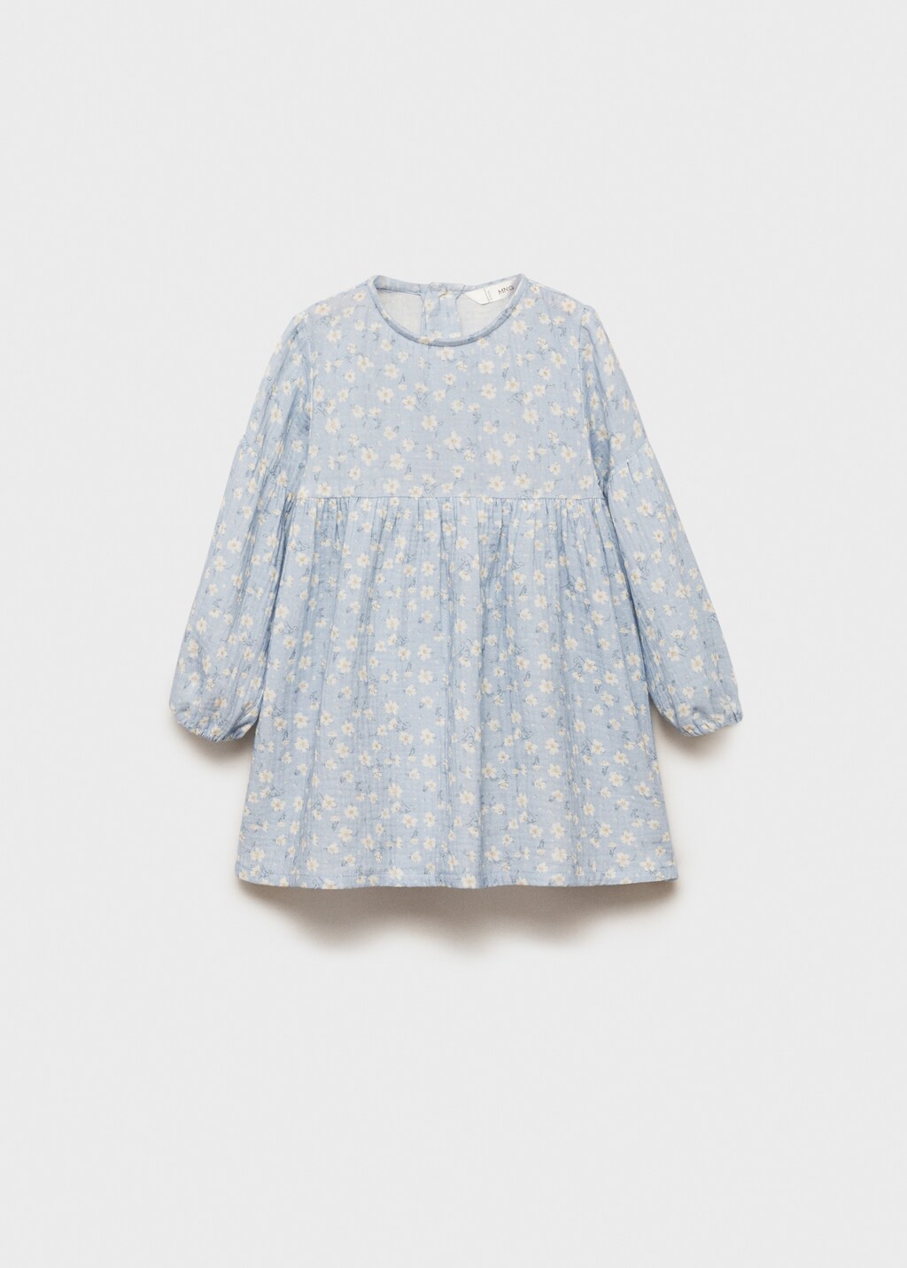 Flower print dress - Sky Blue
