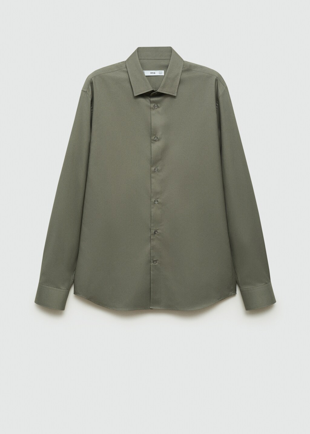 Regular-fit 100% cotton shirt - Green