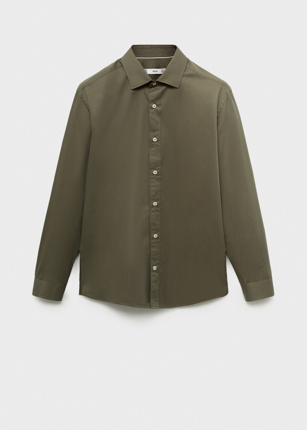 100% cotton regular fit shirt - White