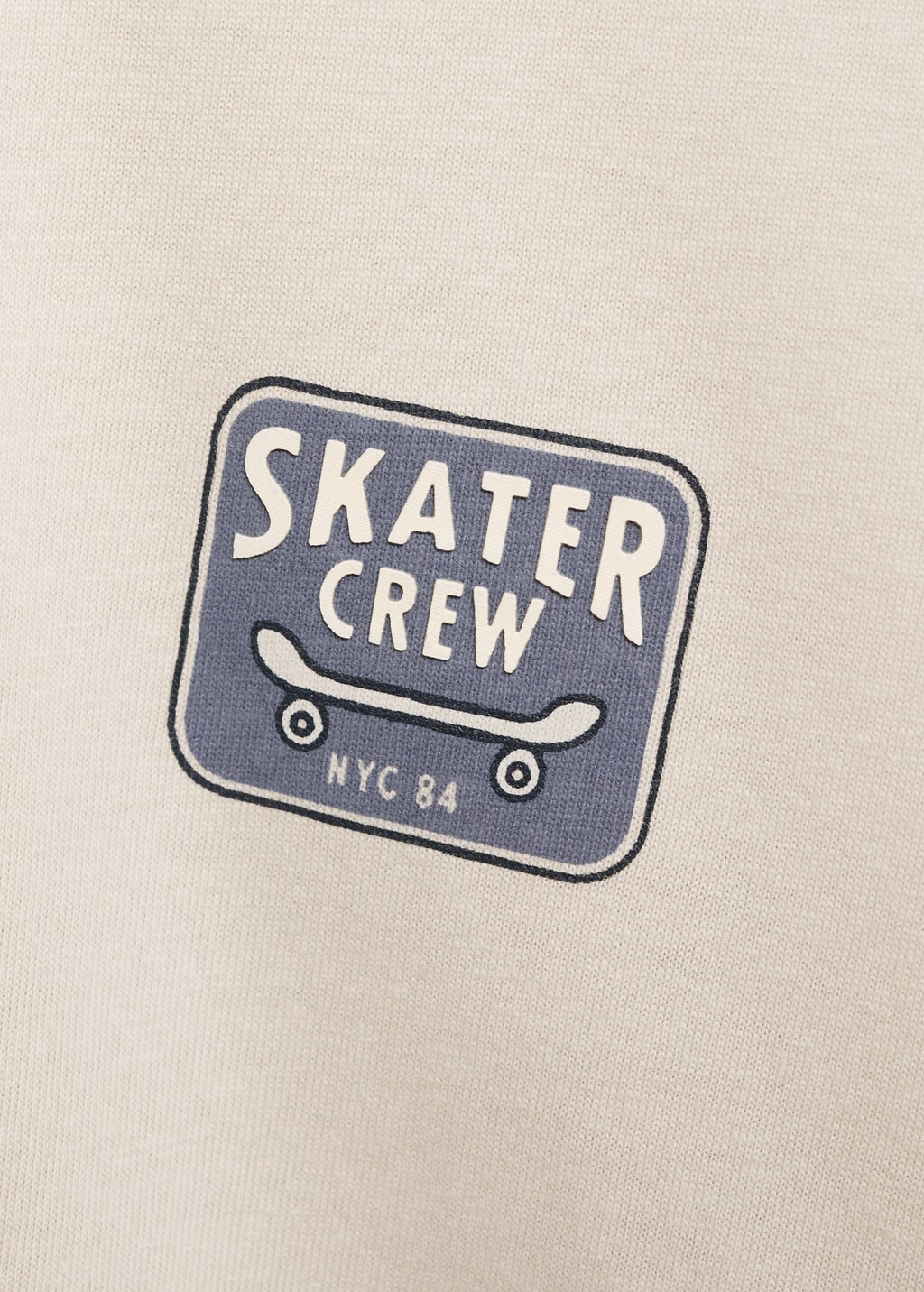 Printed cotton-blend t-shirt - Ice Grey