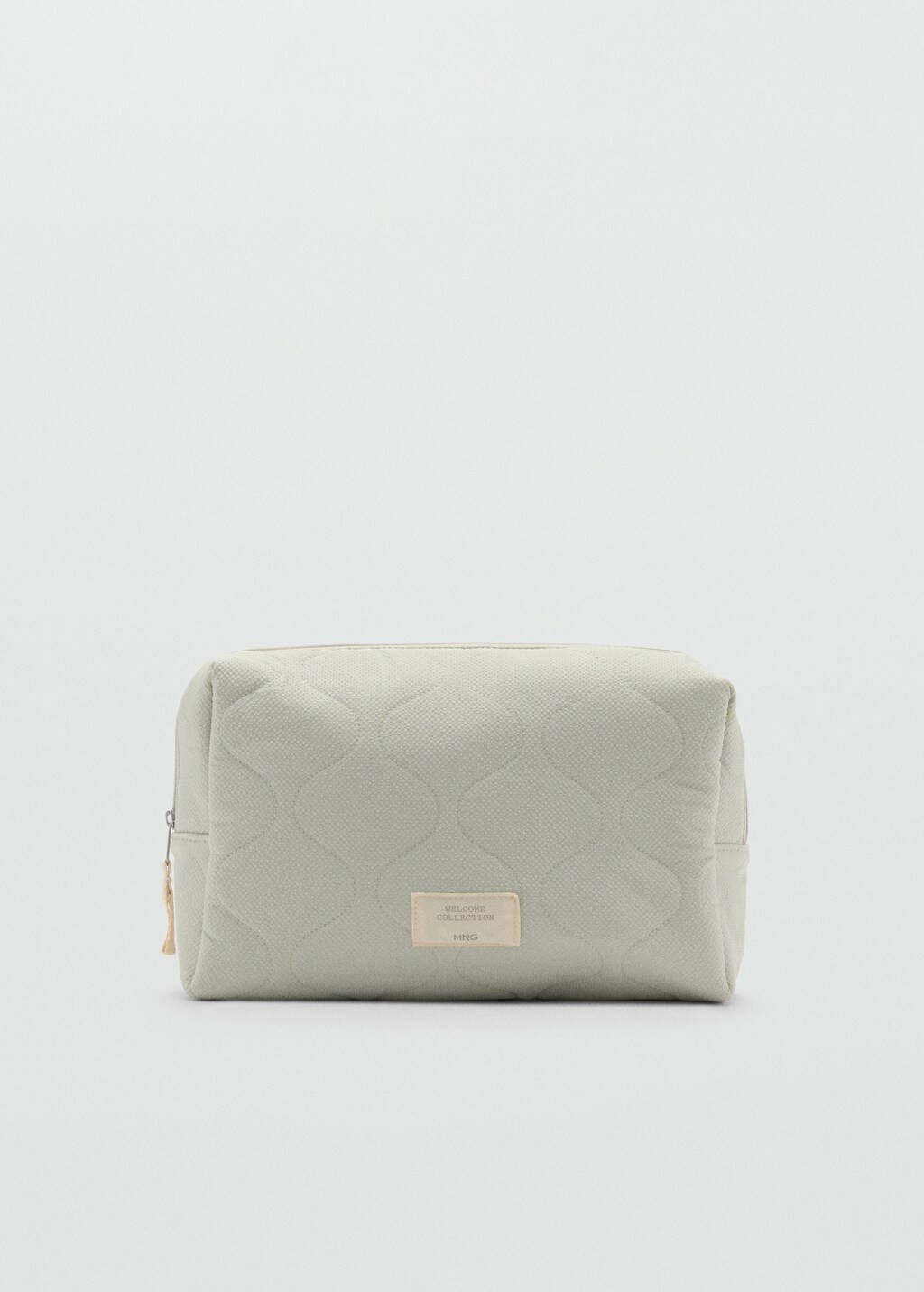 Quilted cosmetic bag - Pastel Green