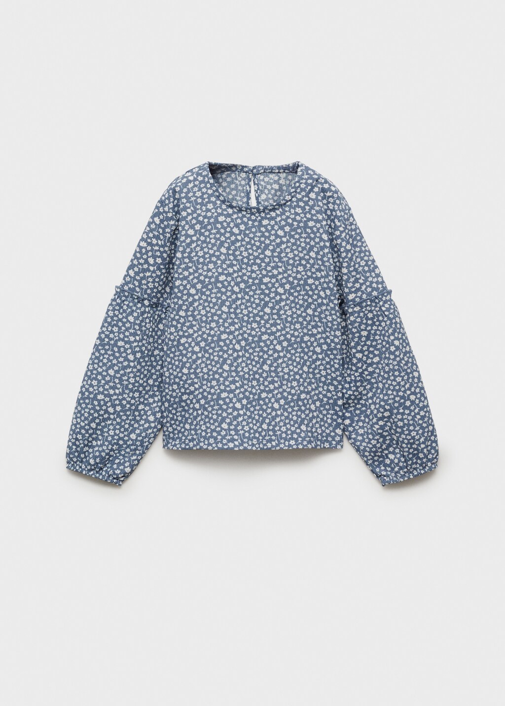Floral long sleeve t-shirt - Blue