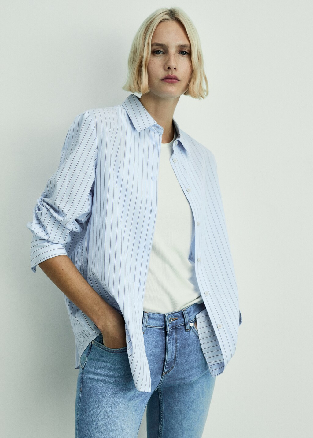 Waxed skinny pushup jeans - Black