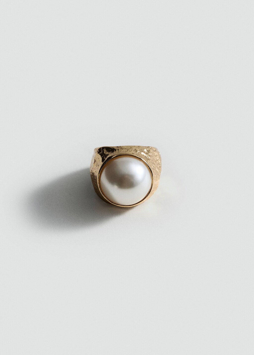 Pearl textured ring - Gold