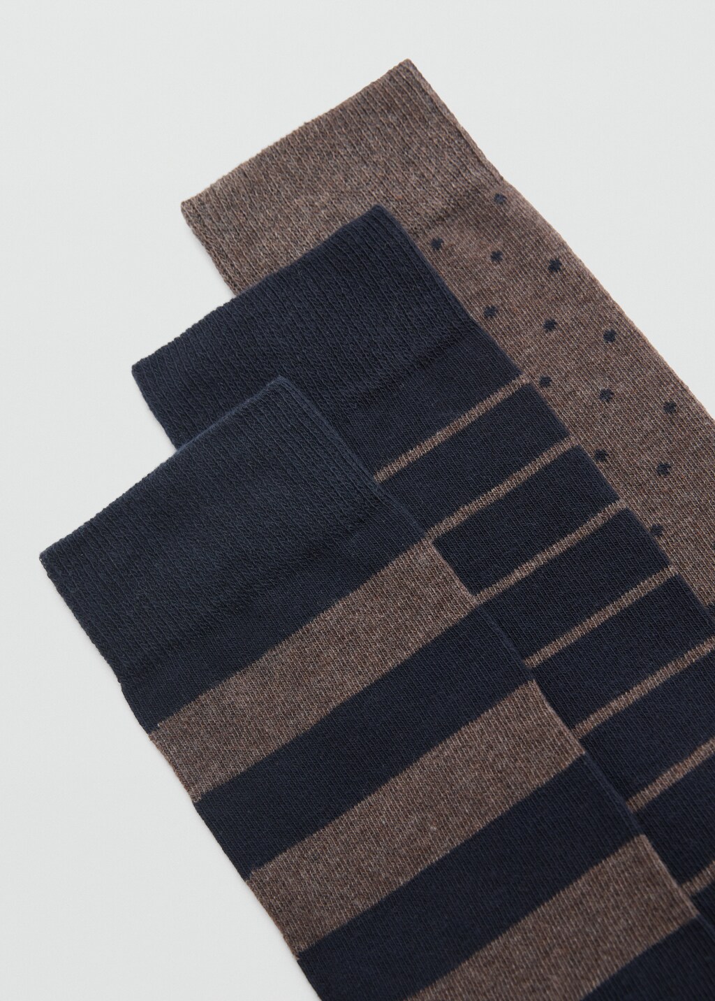 3 pack mixed socks - Grey