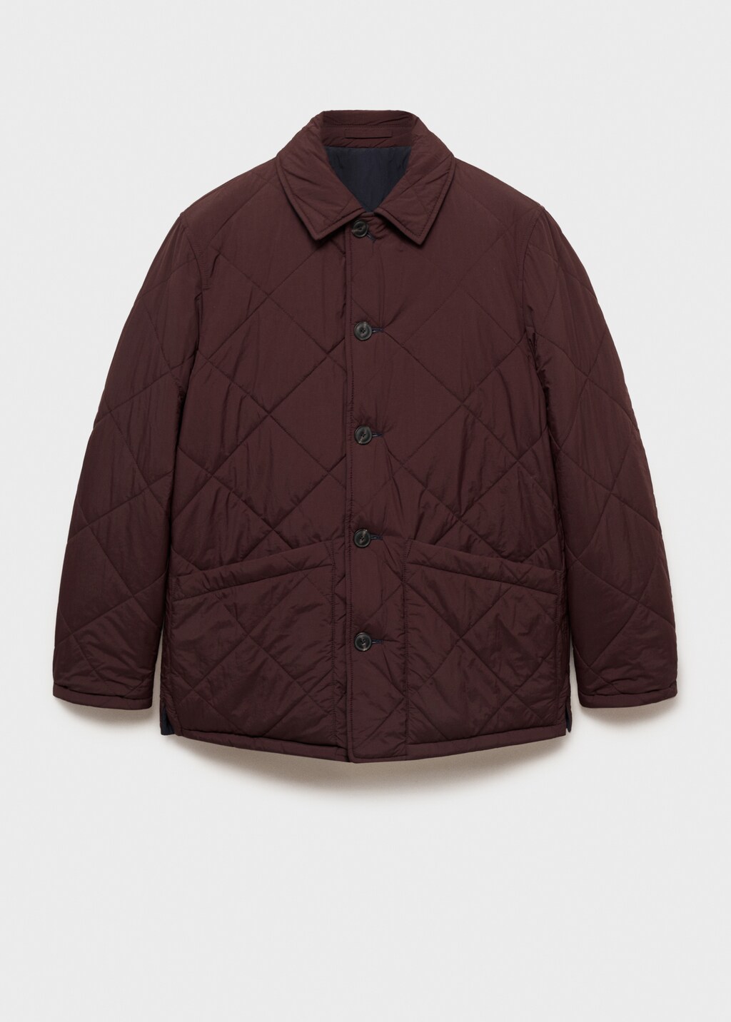 Two-tone reversible quilted jacket - Dark Navy