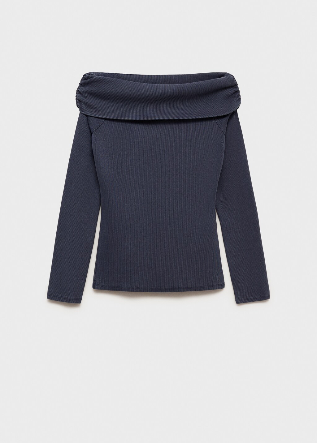 Off-shoulder T-shirt - Dark Navy