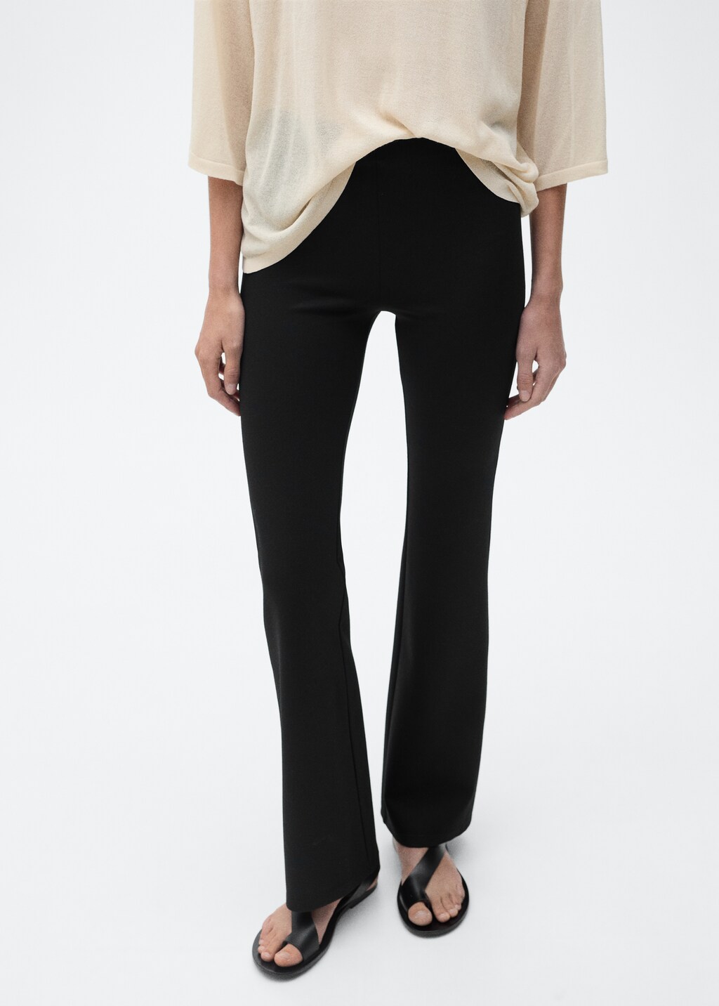 Flared leggings - Black