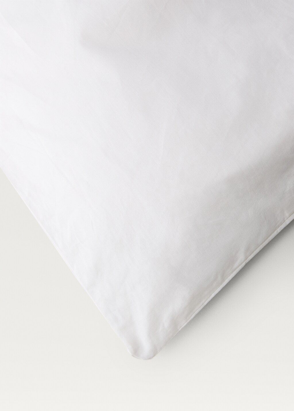 150cm cotton percale duvet cover - White