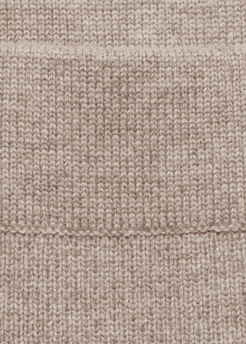 Wool-blend midi-skirt - Sand