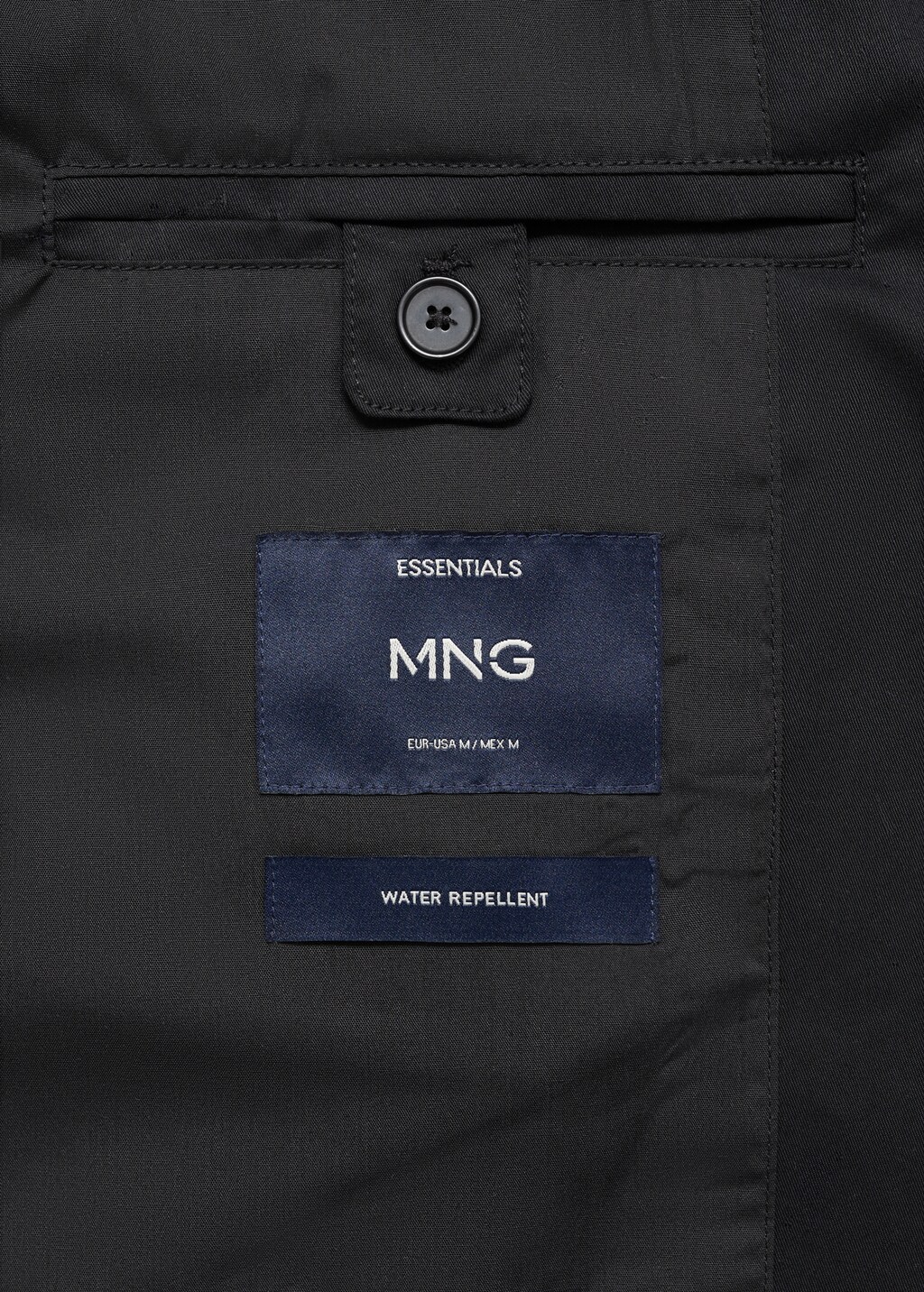 Water-repellent cotton trench coat - Ice Grey