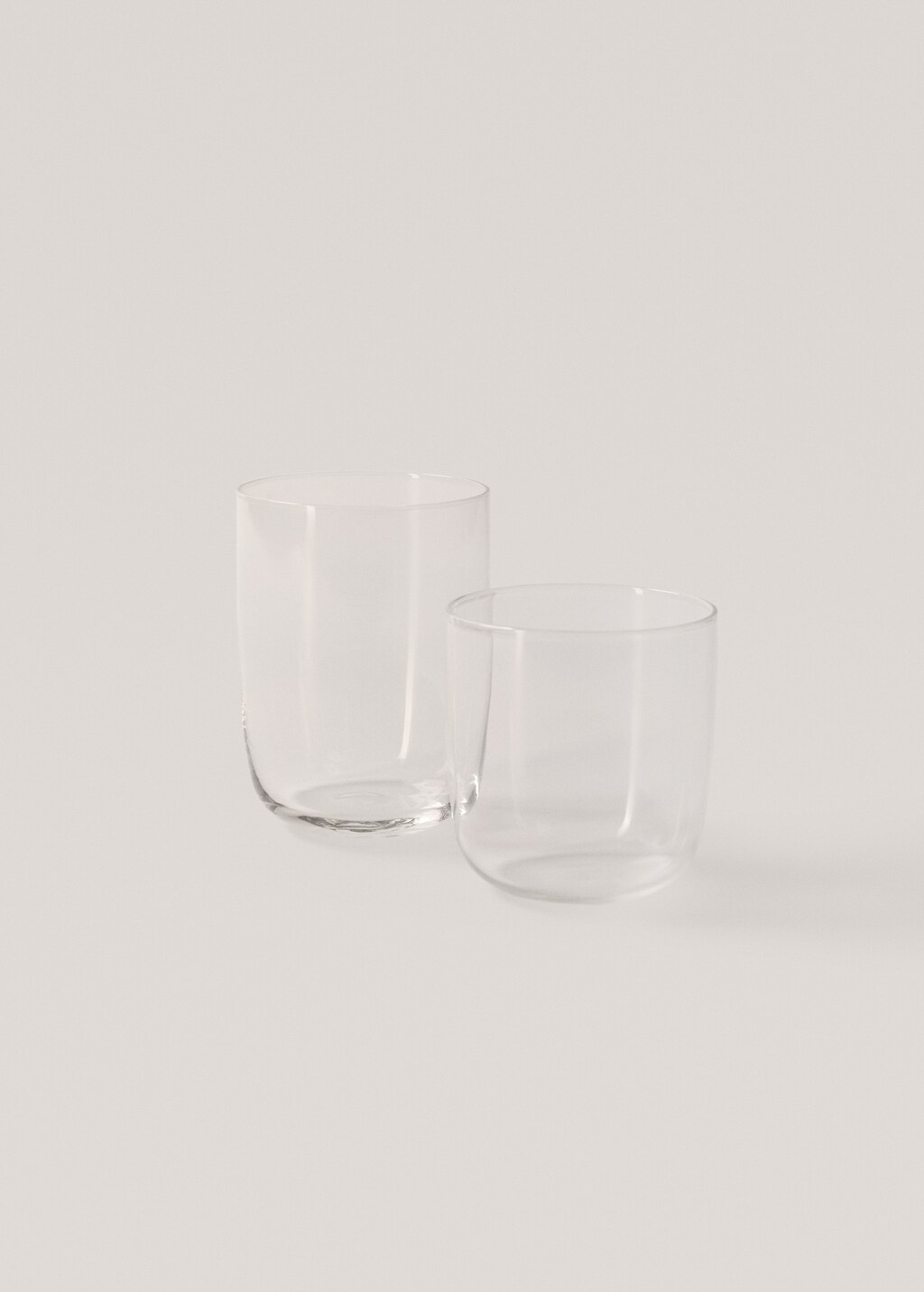 100% glass tumbler - Ice Grey