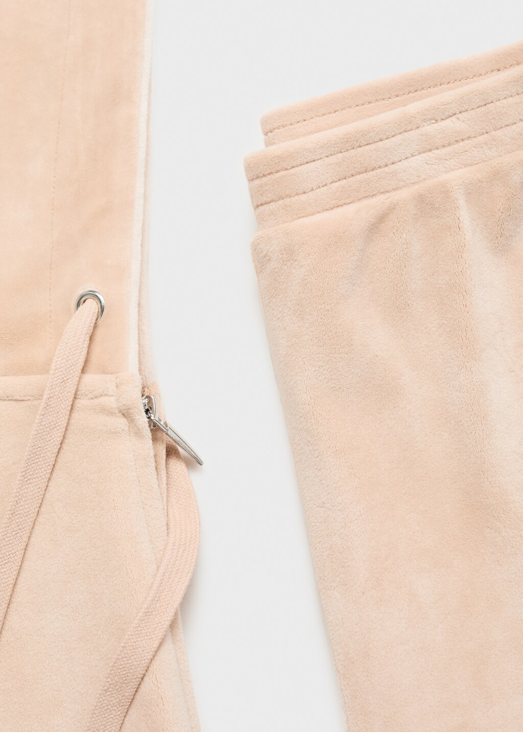 Velour trousers with soft touch - Aqua Green