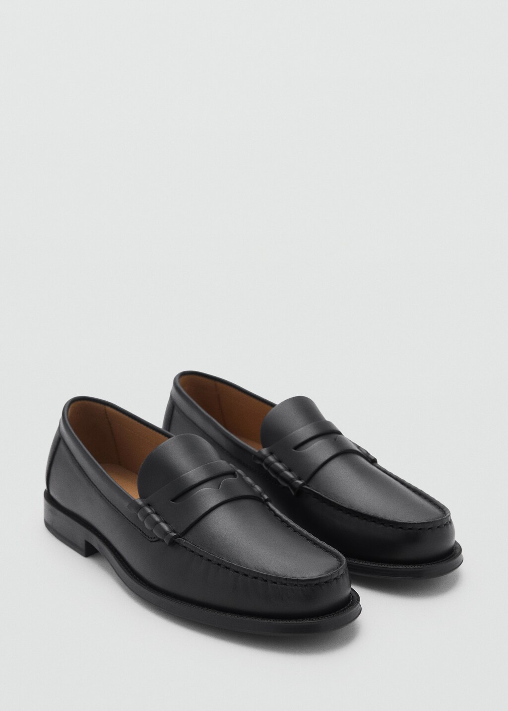 Leather penny loafers - Black