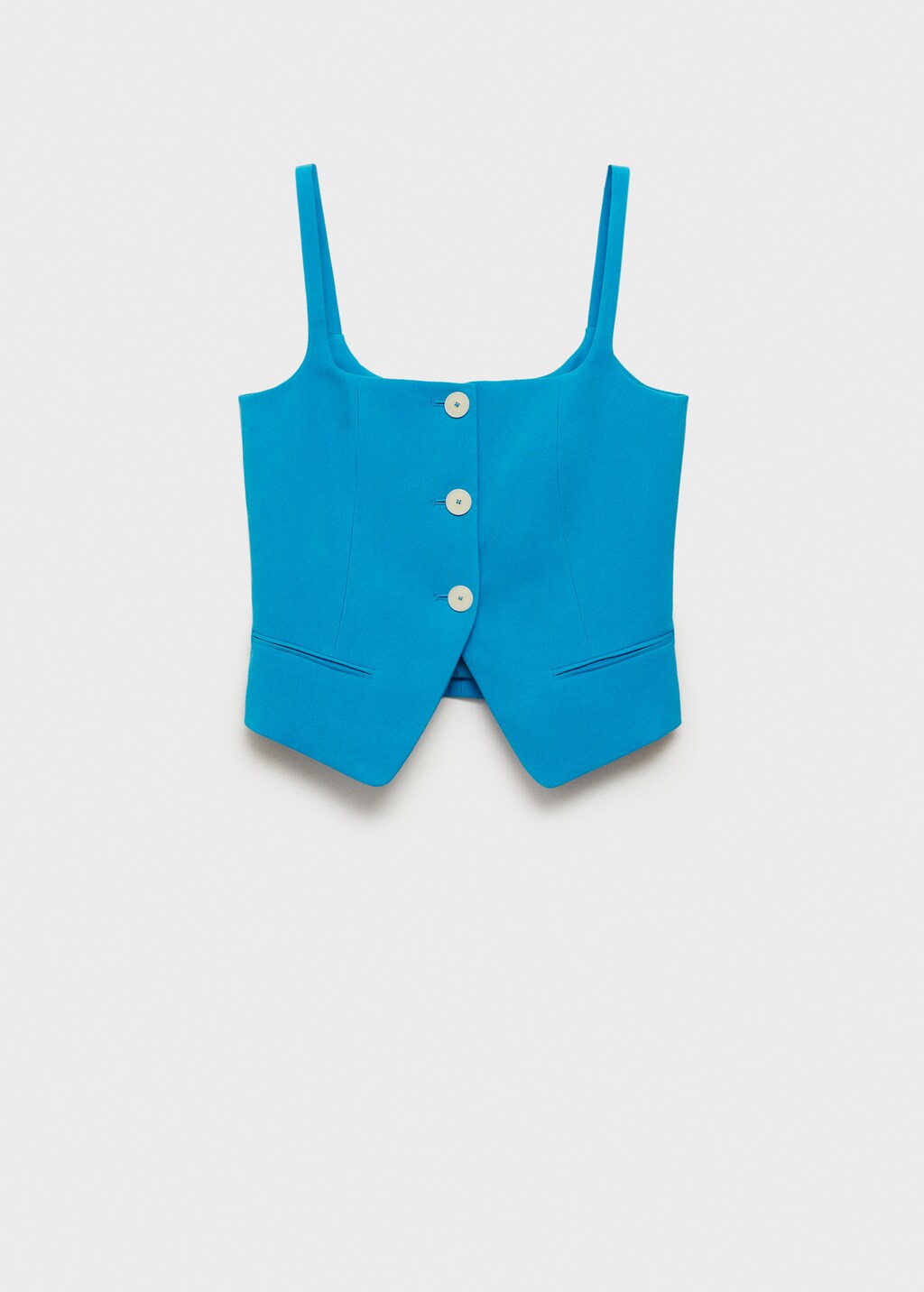 Suit waistcoat with open back - Ecru