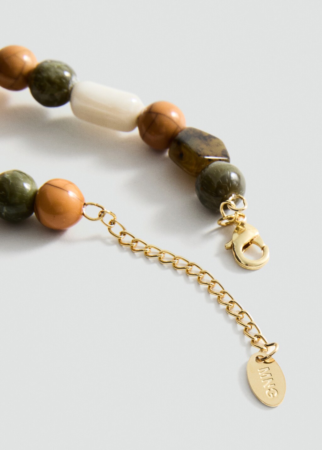 Combined ball necklace - Pastel Green