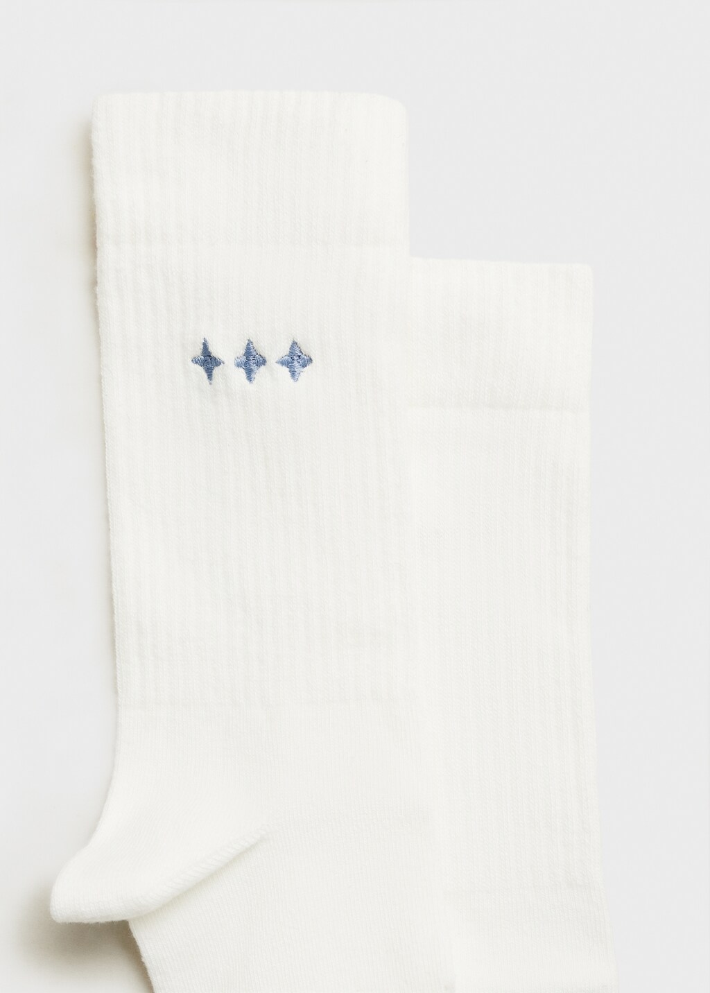 Printed cotton socks - Dark Navy