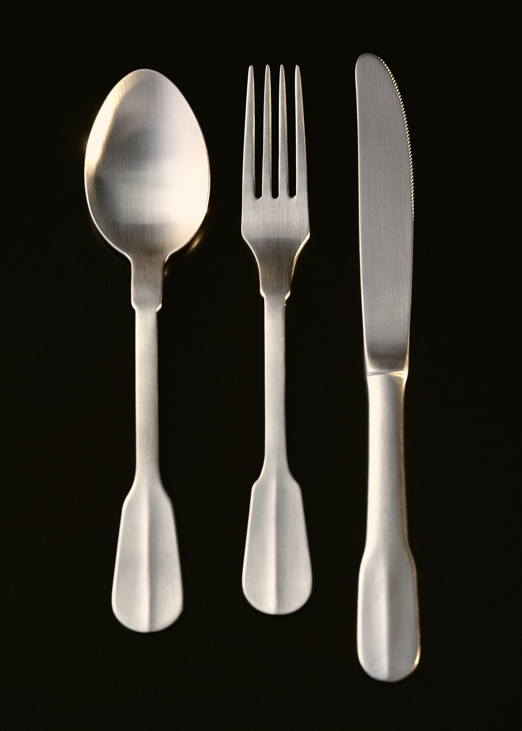 Set of 3 silver cutlery - Silver
