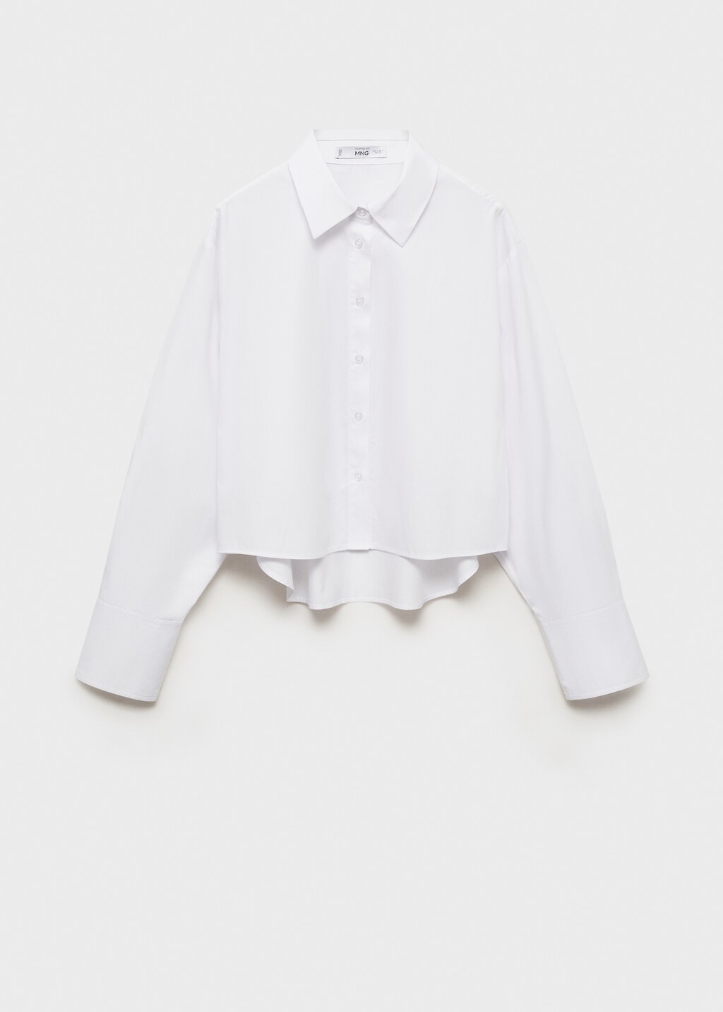 Striped cropped shirt - Red