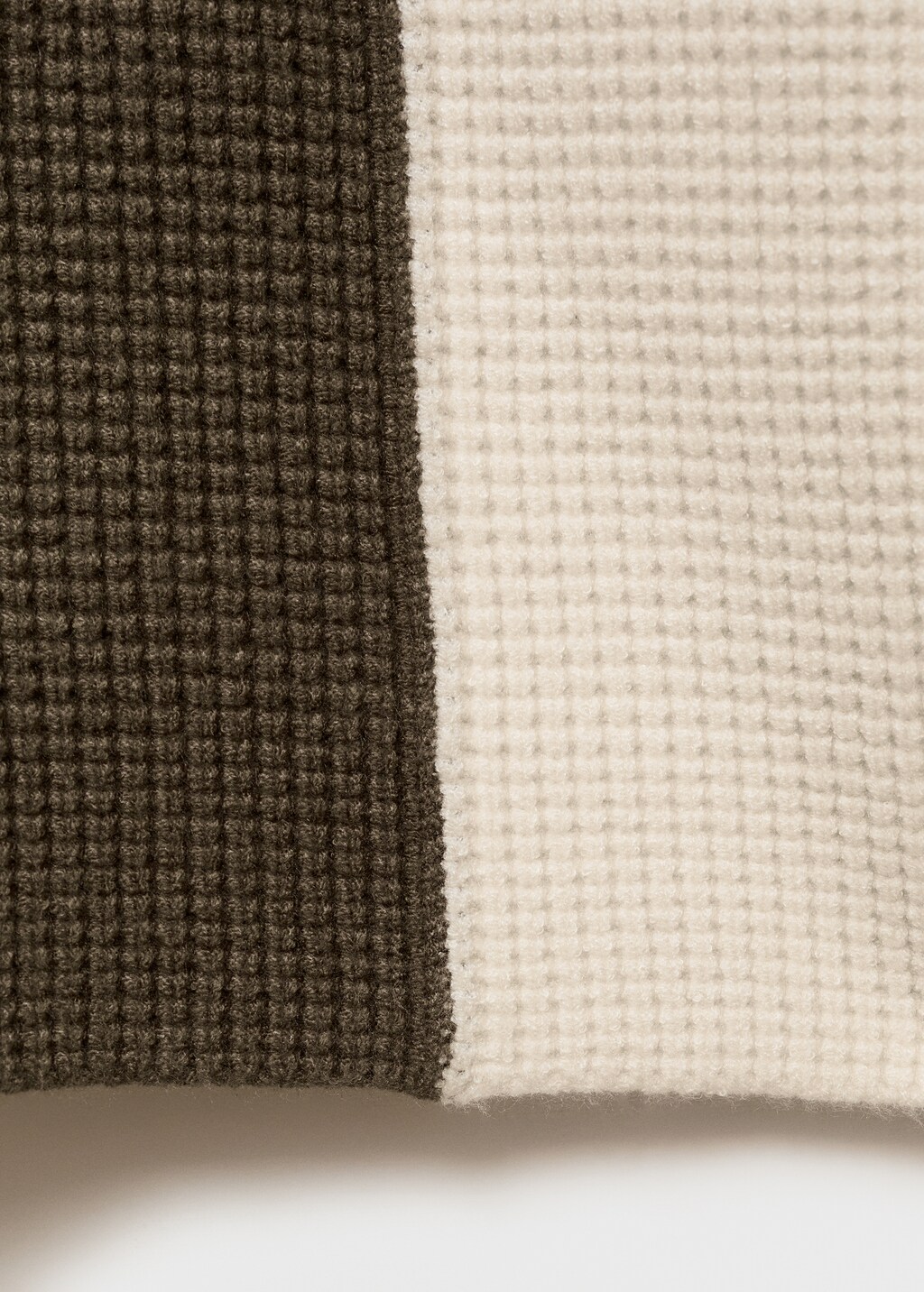 Knit striped sweater - Black