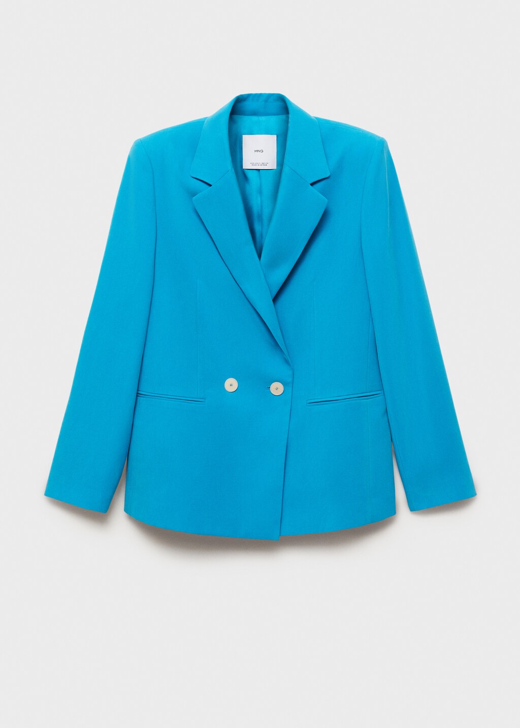 Straight-fit suit jacket - Ecru