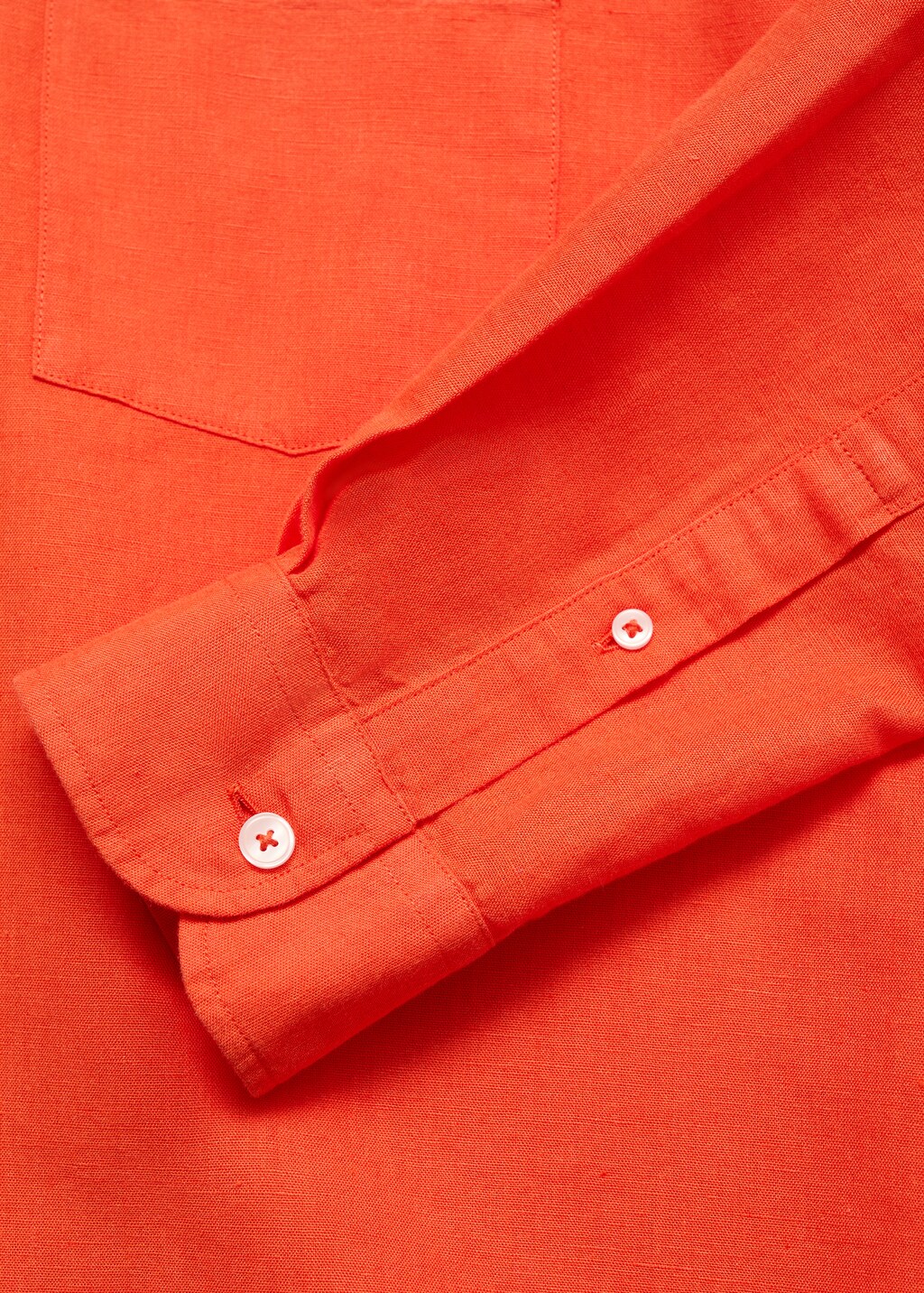 Classic-fit linen shirt - Ink Blue