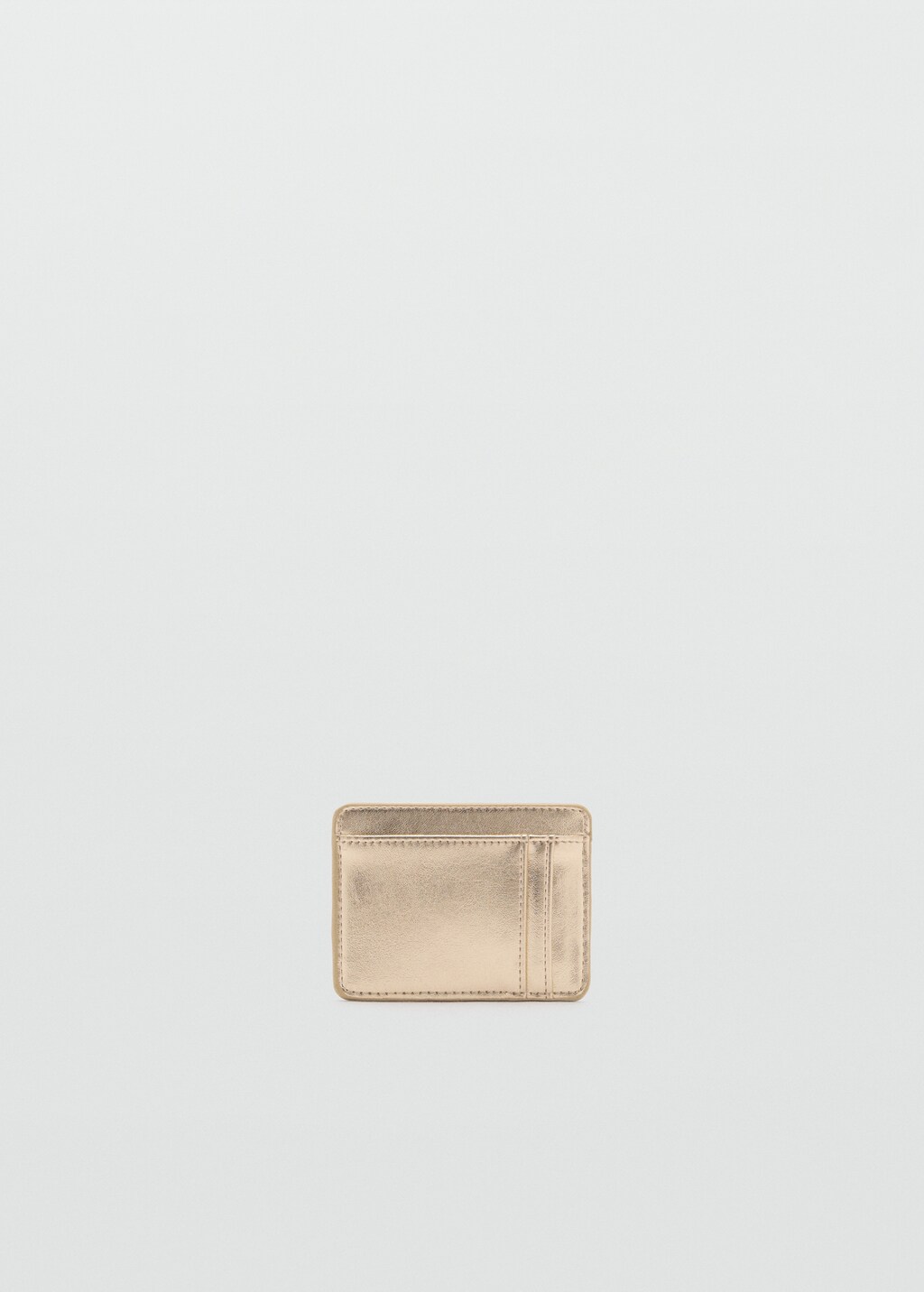 Quilted cardholder with logo - Black