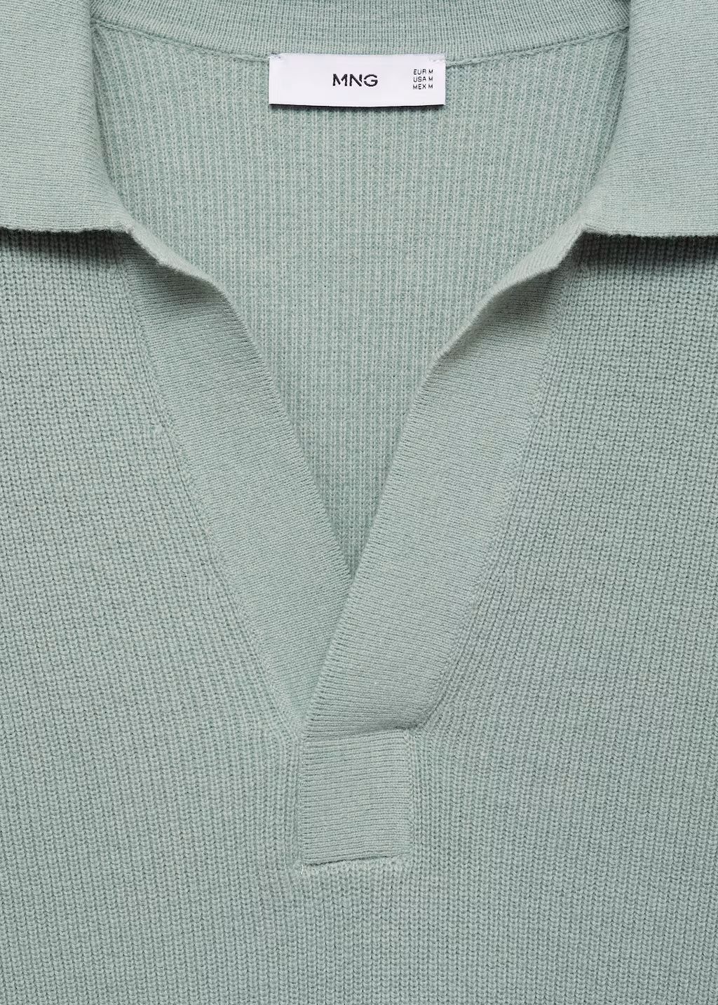 Knitted wool blend polo sweater - Dark Navy