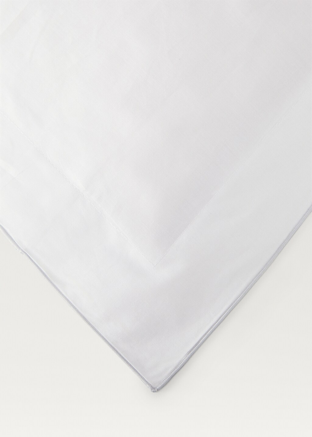 Percale cotton duvet cover with overlock for 90 cm bed - Medium Brown