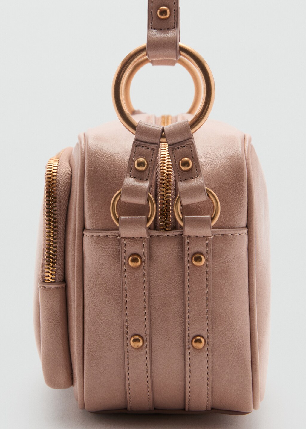 Square crossbody bag - Pale Pink