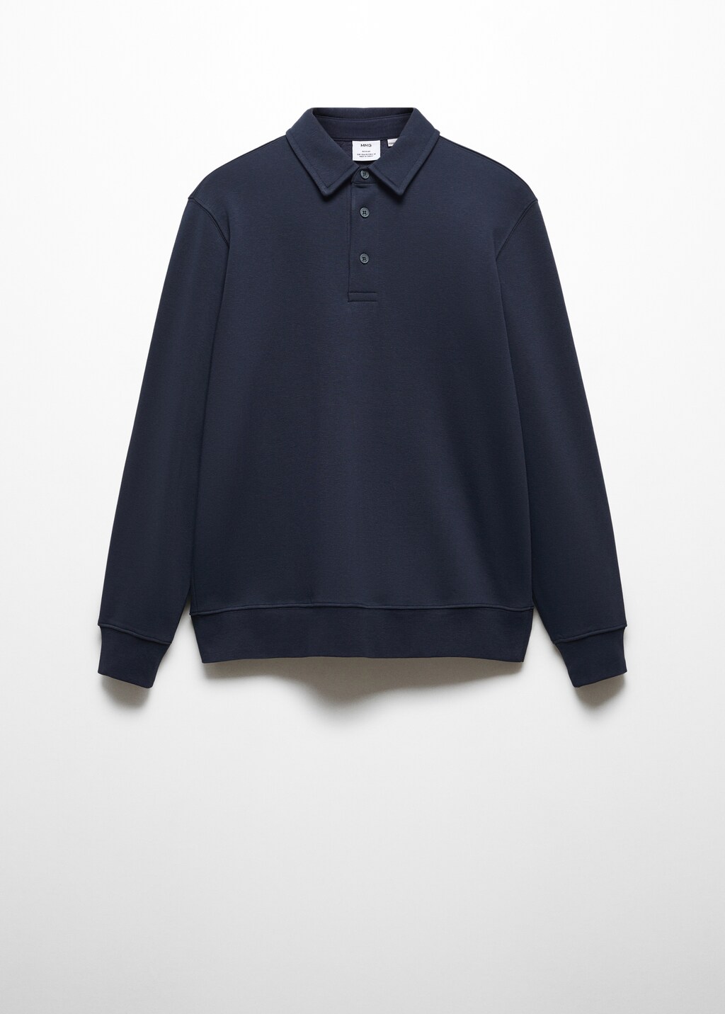 Cotton polo sweatshirt - Sand