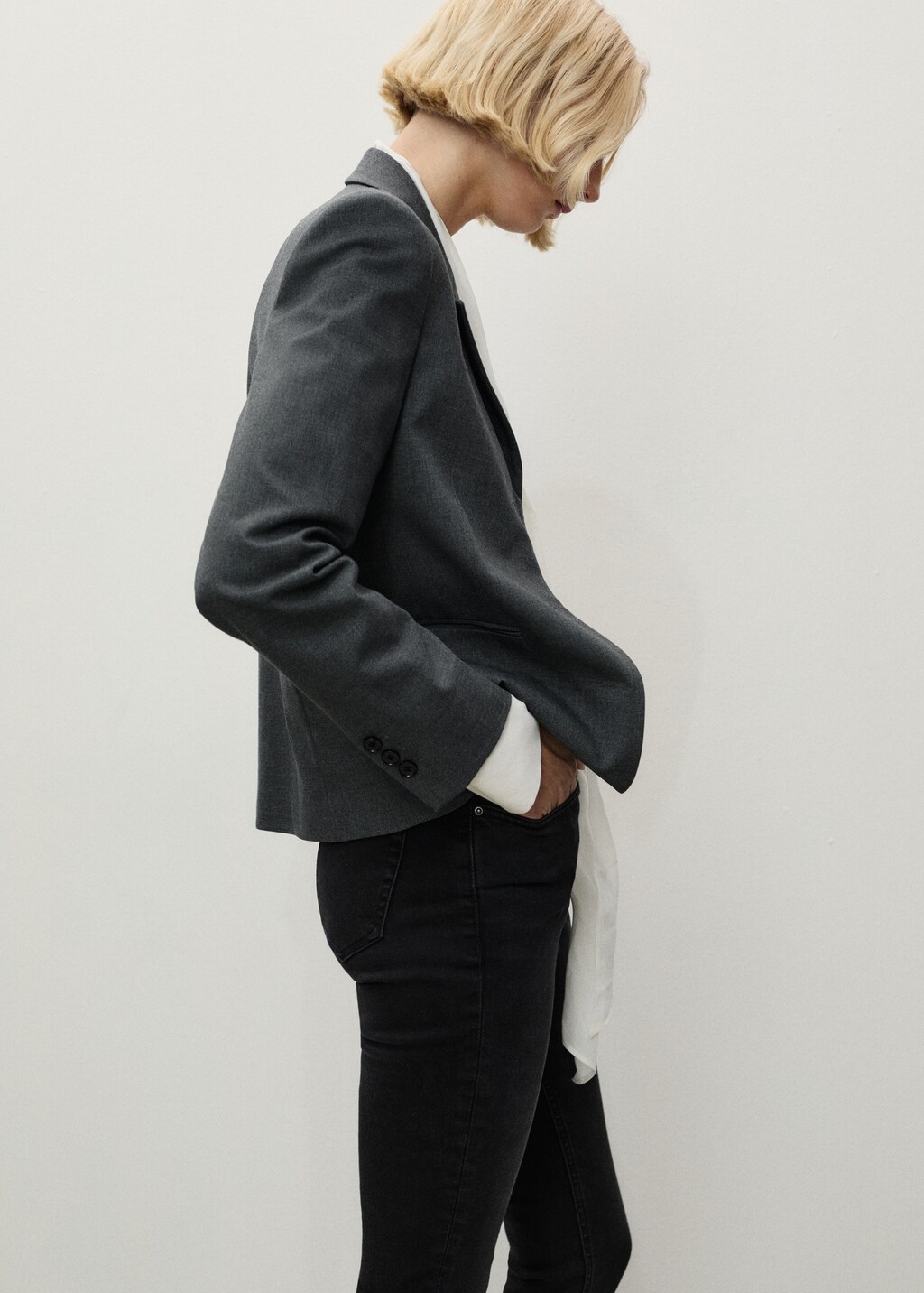 Mid-rise skinny jeans - Dark Blue