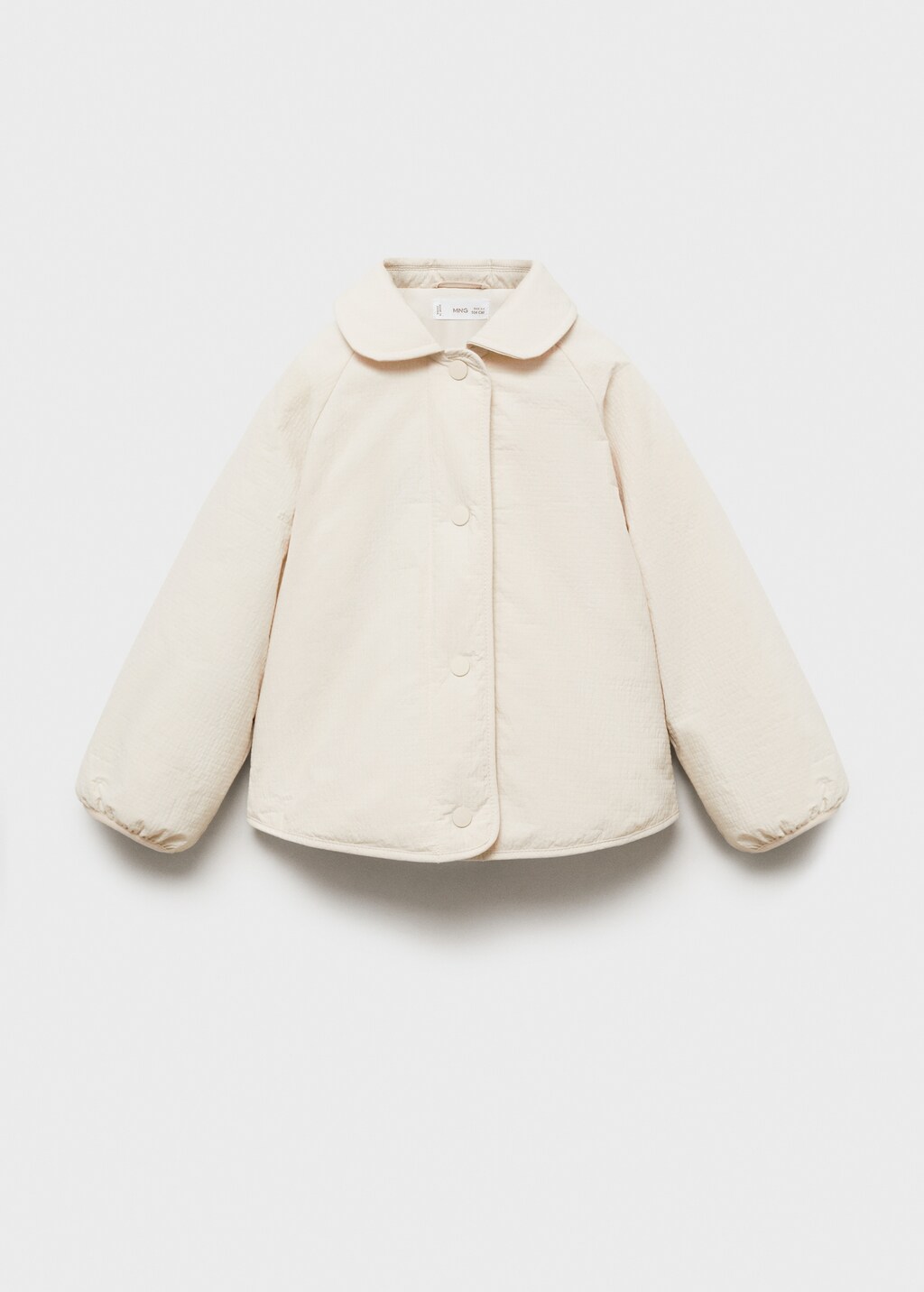 Water-repellent quilted coat - Off White