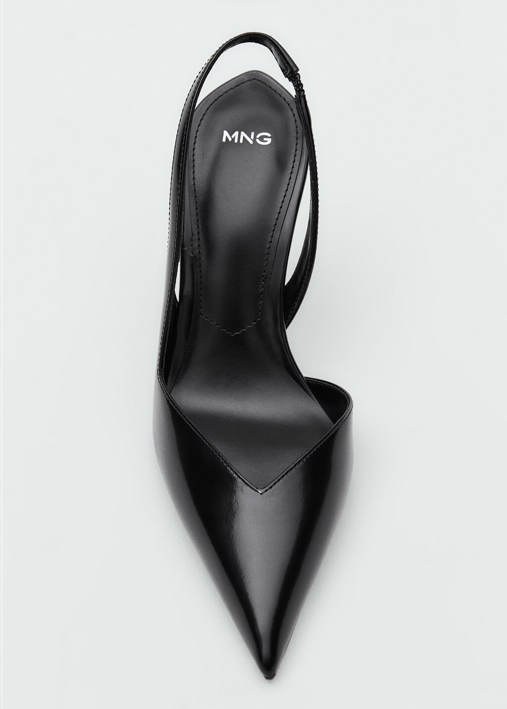 Heel leather shoes - Black