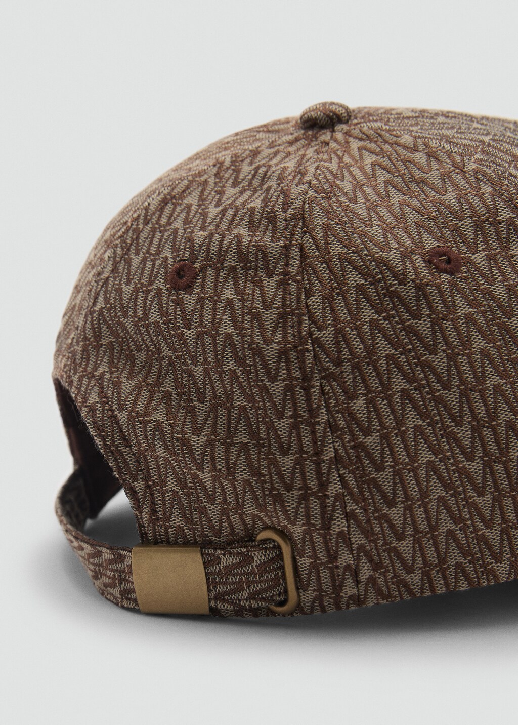 Cap with printed mango logo - Beige