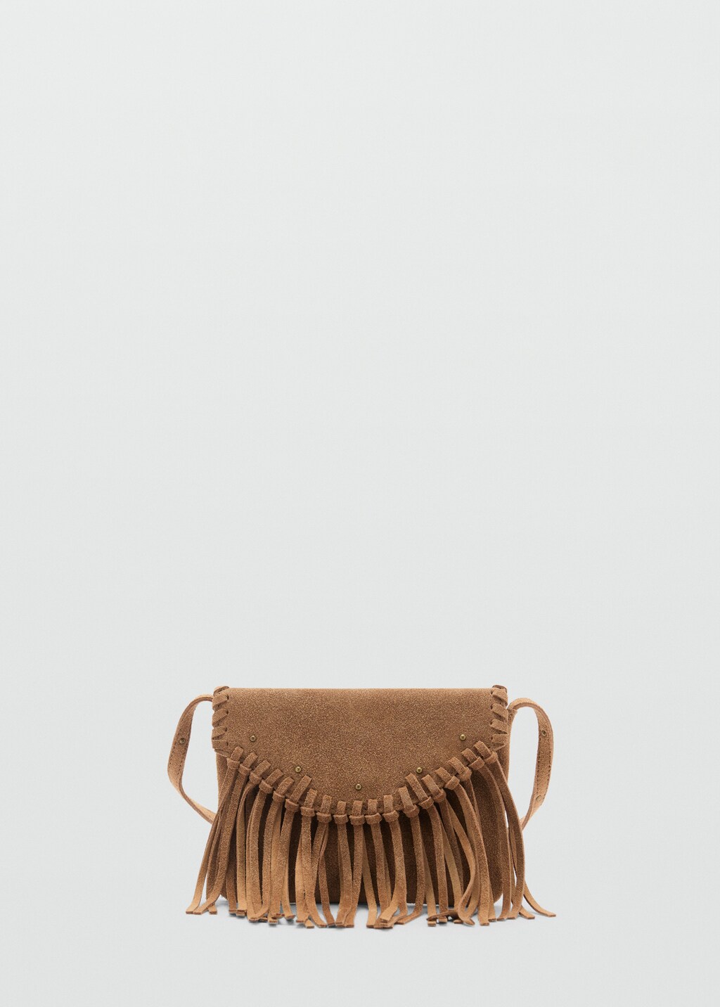 Fringe leather bag - Medium Brown