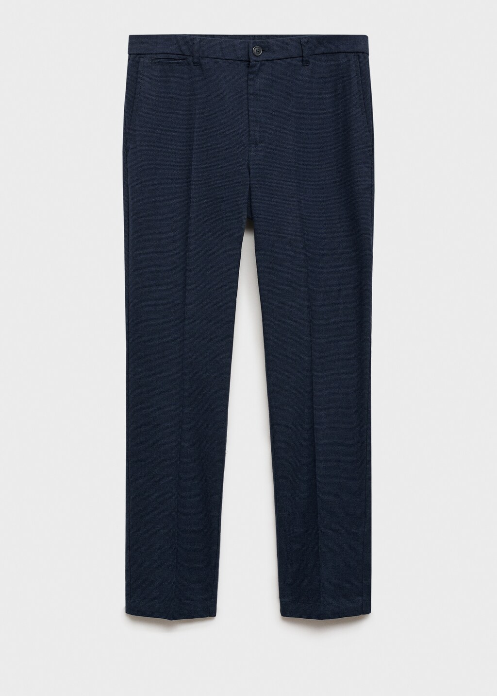 Regular-fit flannel trousers - Light Heather Grey