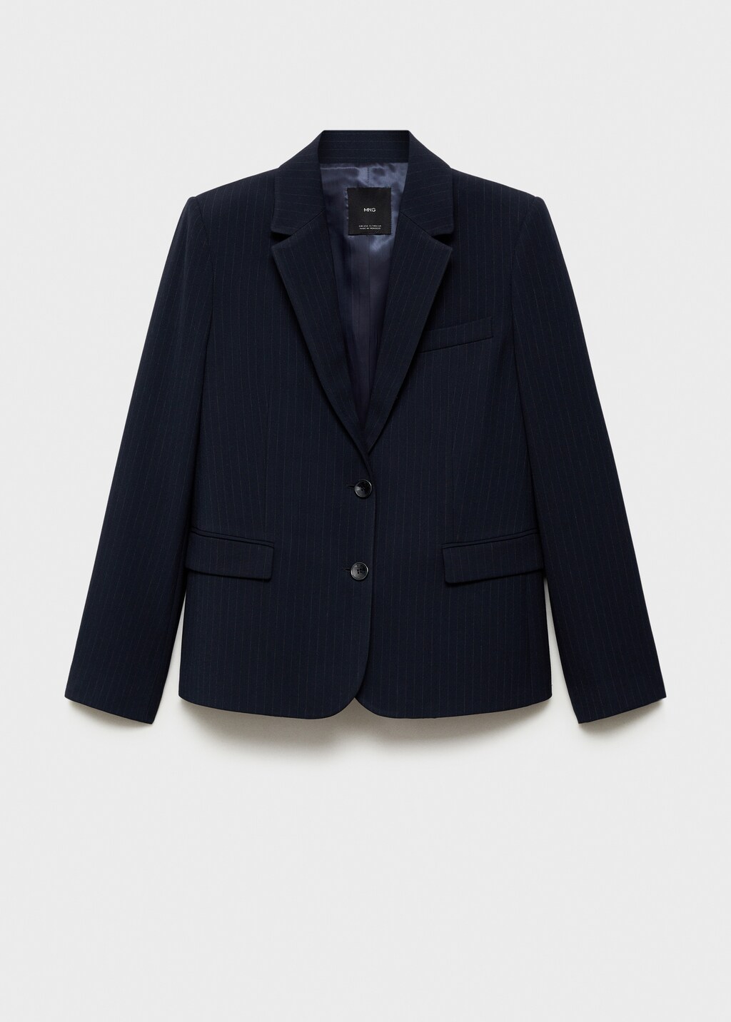Pinstripe suit blazer - Dark Navy