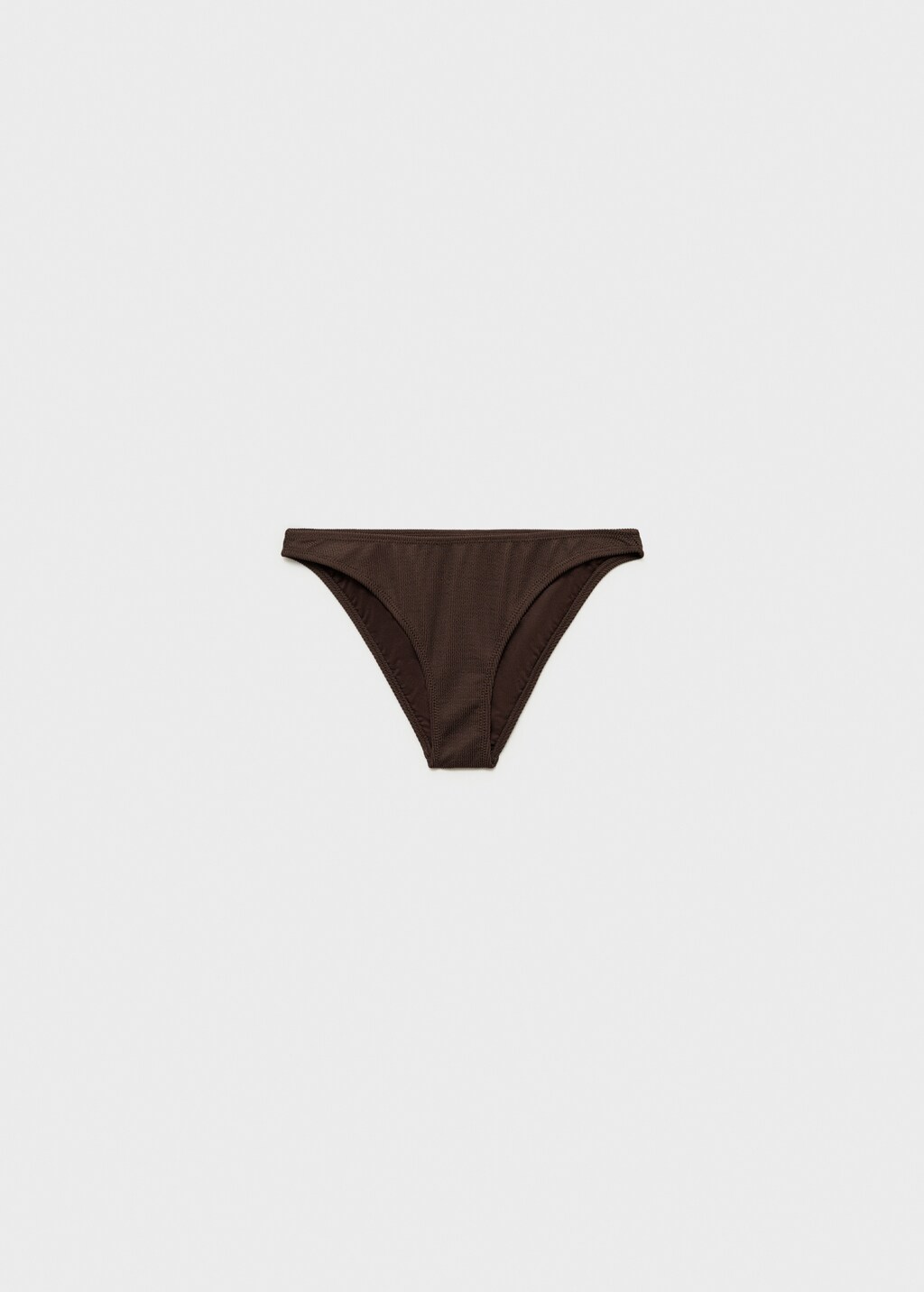Ribbed bikini bottom - Chocolate