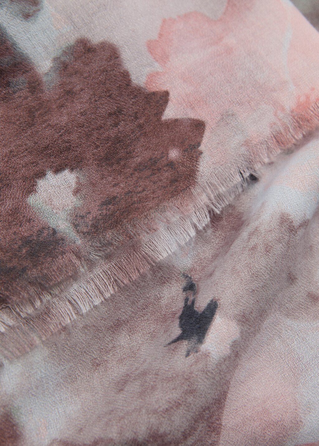 Floral print scarf - Light Pink