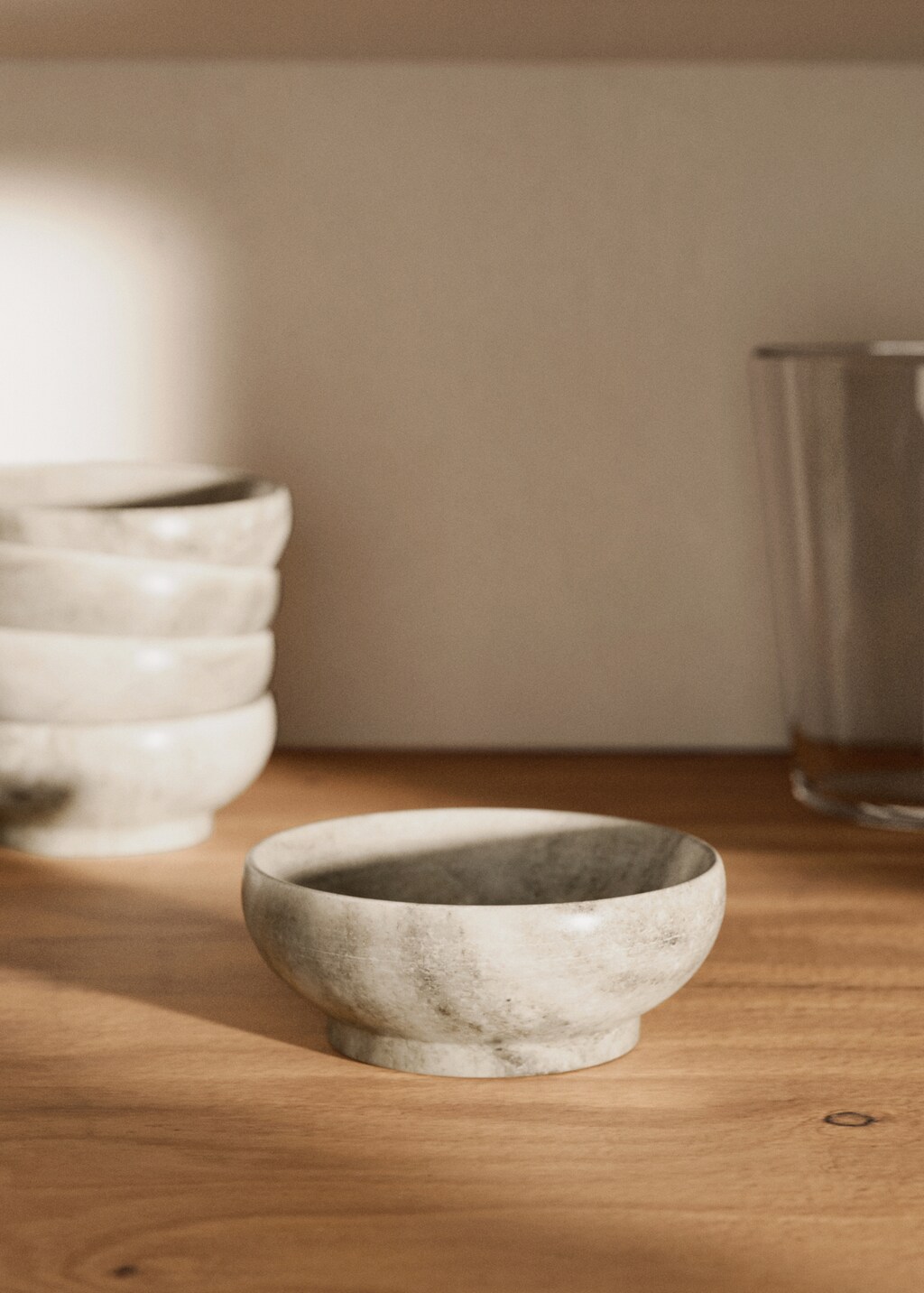 Small marble bowl - Sand