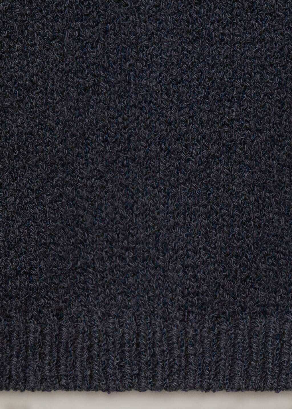 Knitted cropped top - Dark Navy